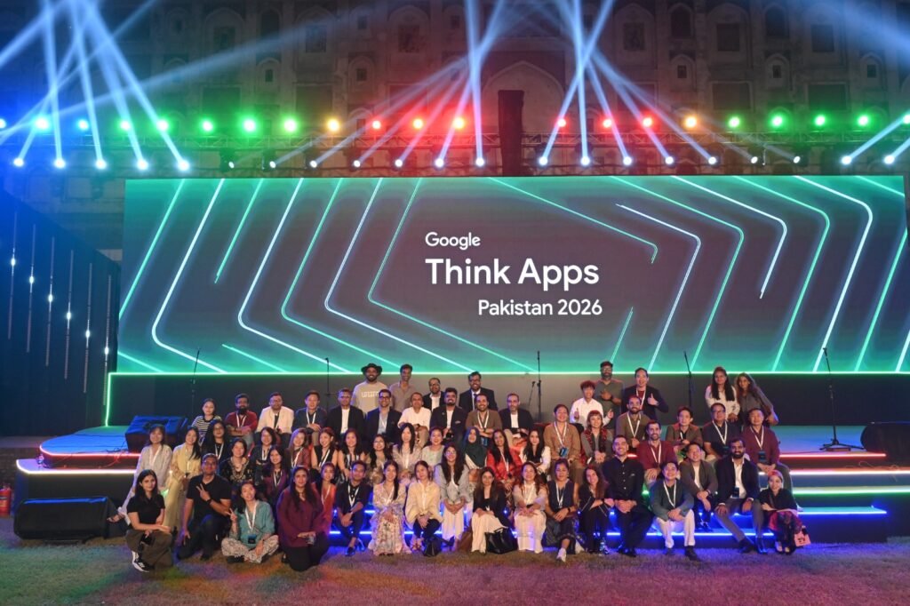 IMG 20261022 WA0002 Google Hosts Think Apps 2026 to Advance Pakistan’s Growth as a Global App and Gaming Hub Lahore: Google hosted Think Apps 2026 in Lahore, bringing together Pakistan’s top developers, alongside global and regional industry leaders and experts. As the biggest app and gaming event of the year for the industry, it focused on how AI can help Pakistani studios achieve sustainable growth on the world stage.